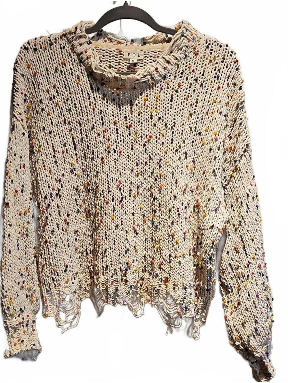 POL confetti sweater size S